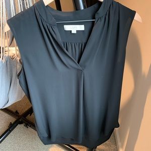 Loft Black Mixed Media Shell